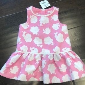 Janie and jack pink floral dress 12-18 mo NWT